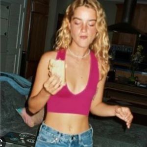 URBAN OUTFITTERS OUT FROM UNDER PLUNGE CROP TOP